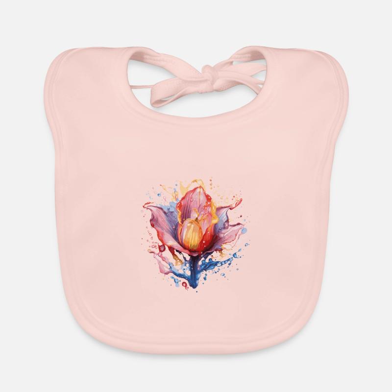 Rainbow Tulip Organic Baby Bibs