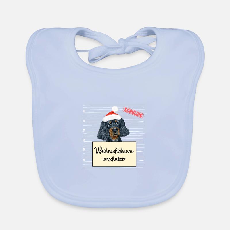 Weihnachtsbaum Umschubser Gordon Setter Baby Bio-Lätzchen