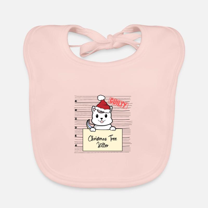 Weihnachtsbaum Umschubser Einhorn Katze Baby Bio-Lätzchen