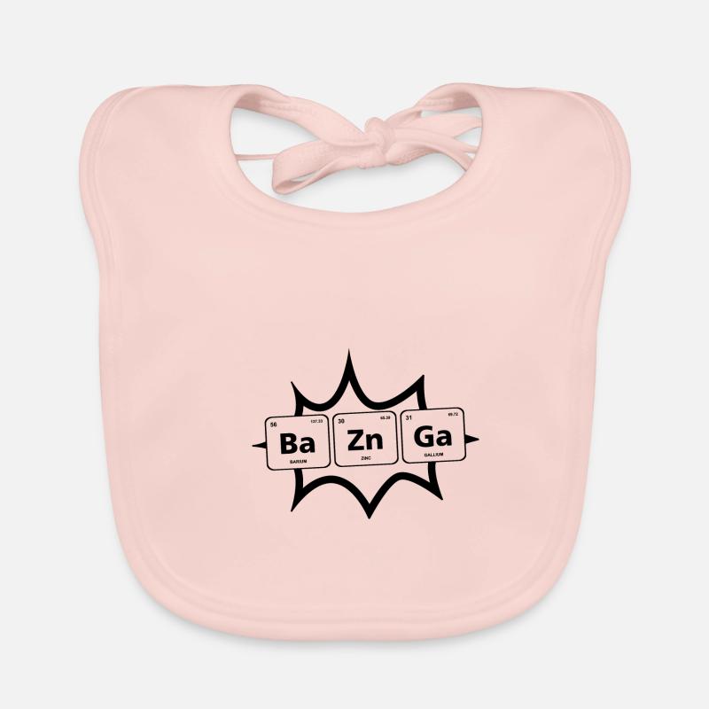 Ba-Zn-Ga Comic Periodensystem Element Genie Baby Bio-Lätzchen
