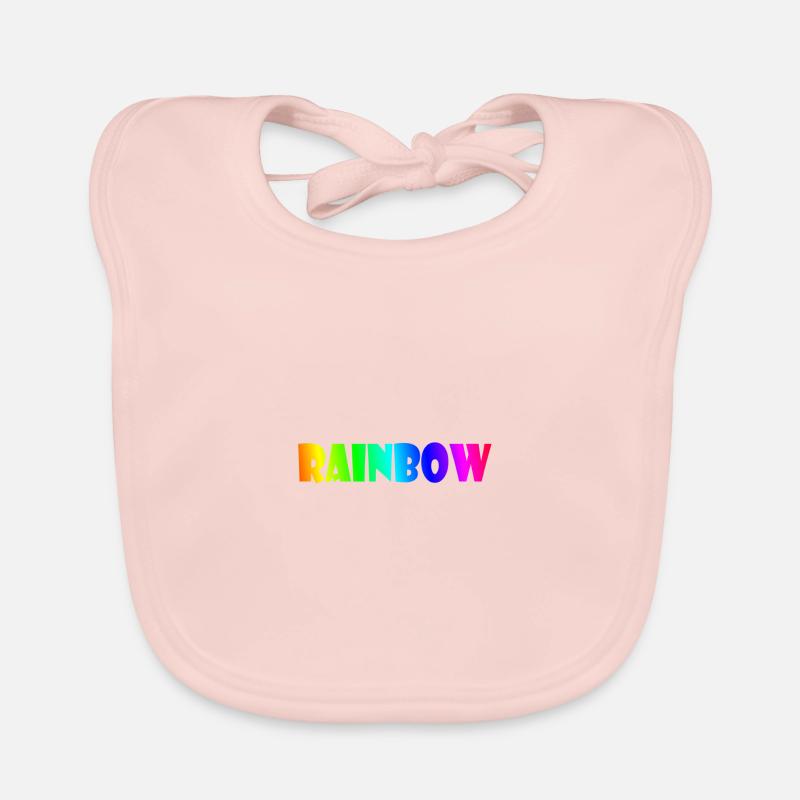 Rainbow - Baby Bio-Lätzchen - Rose