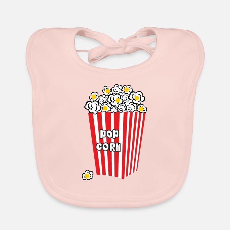 pop corn Organic Baby Bibs