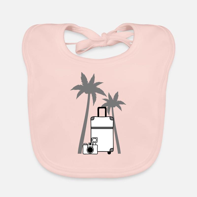 Caméra valise palme Bavoir bio Bébé