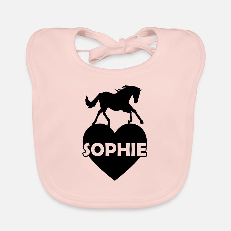 Sophie Surname First Name Organic Baby Bibs