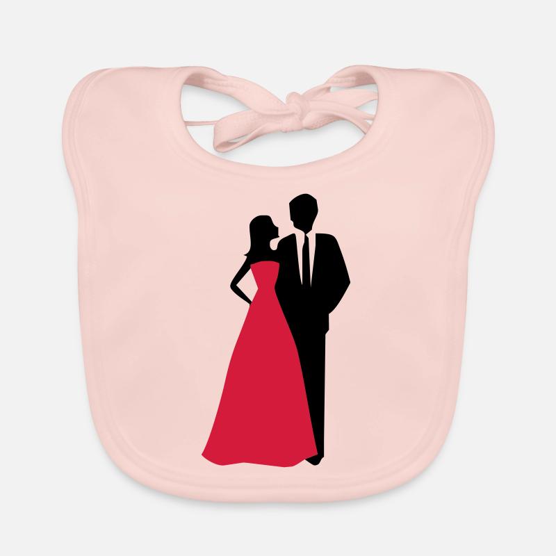 Hochzeit, Paar, Braut, Bräutigam Baby Bio-Lätzchen