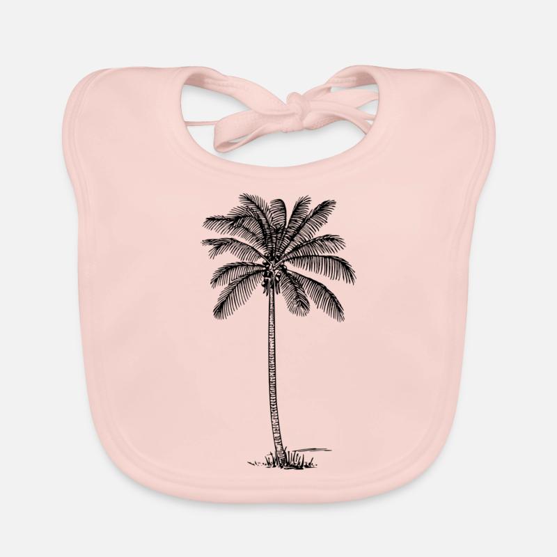 Palm tree Organic Baby Bibs