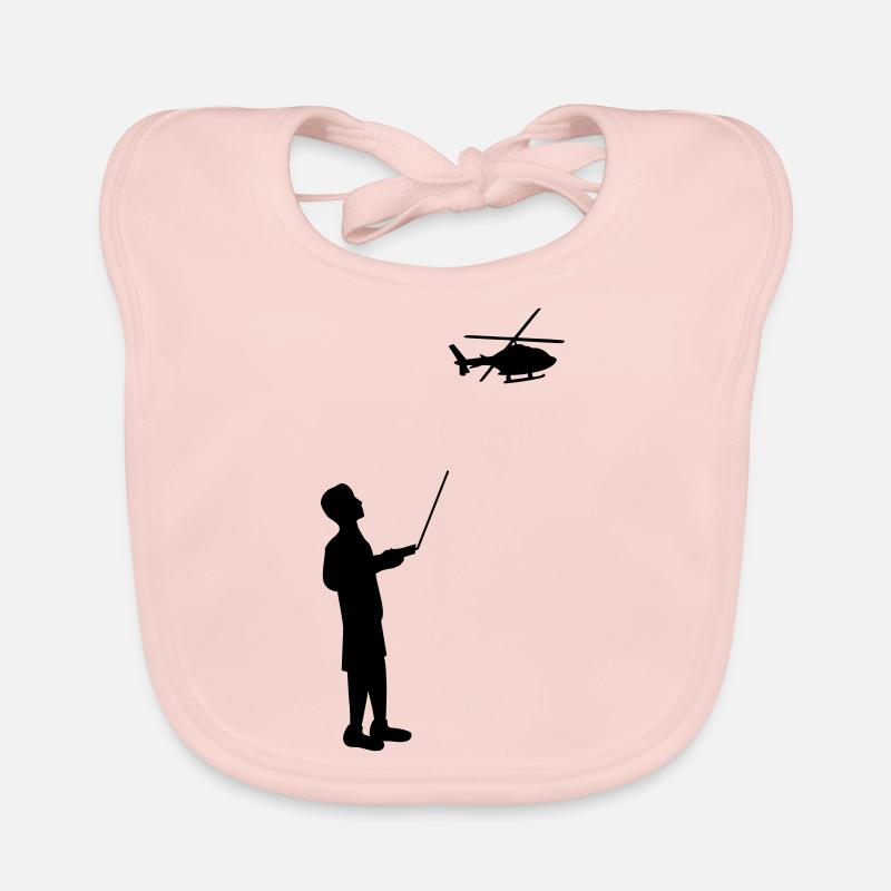 Remote-controlled model helicopter remote control Organic Baby Bibs