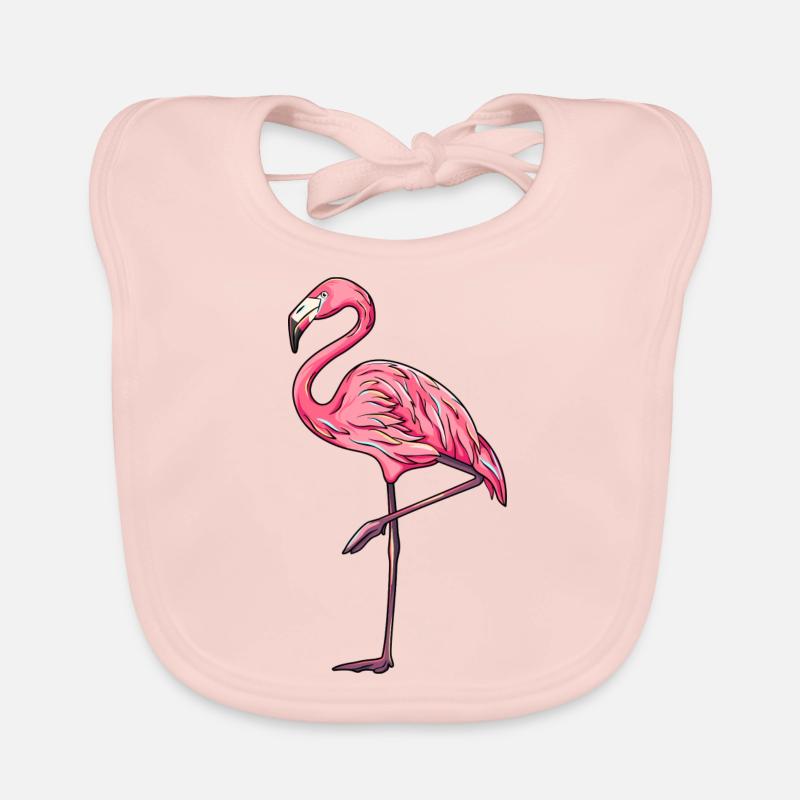 Flamant Bavoir bio Bébé