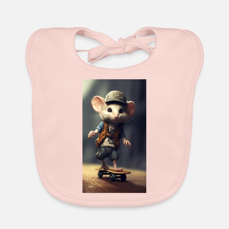 Skate Mouse Organic Baby Bibs