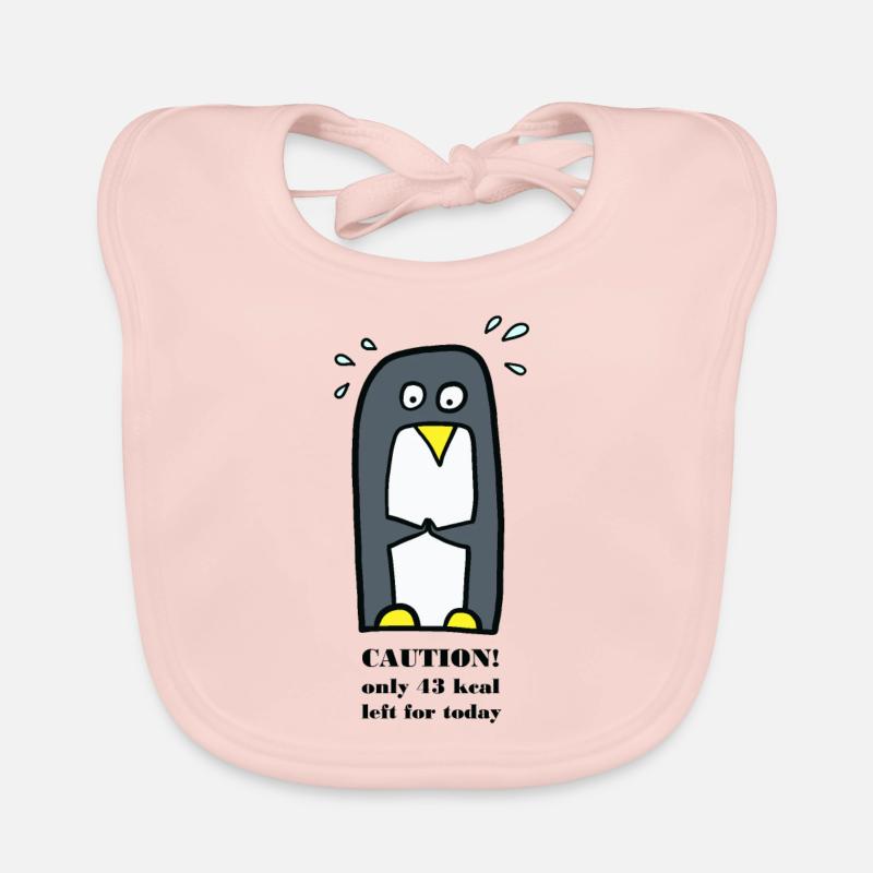 Pinguin auf Diät Baby Bio-Lätzchen