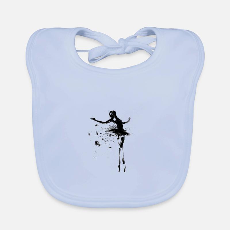 fille de ballet Bavoir bio Bébé