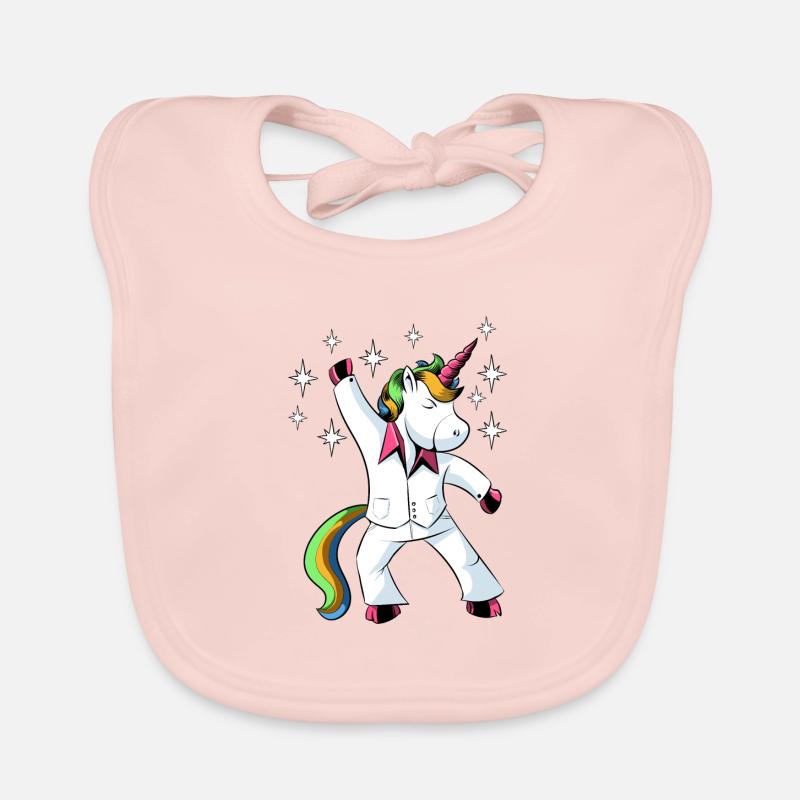 Disco Einhorn Baby Bio-Lätzchen