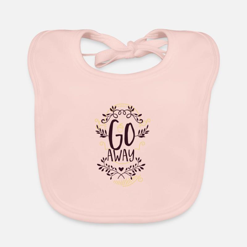 Go Away Go Away Ornament Pattern Scripture Gift Organic Baby Bibs