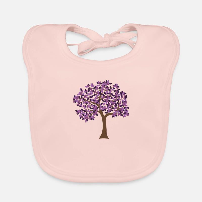 Arbre violet Bavoir bio Bébé