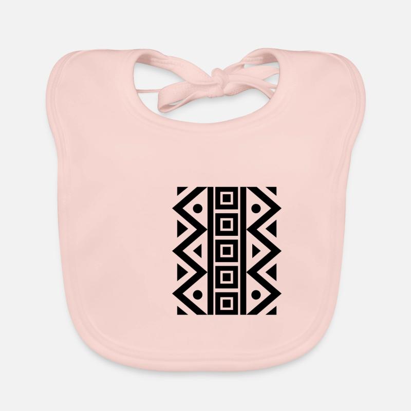 Nice pattern design - Organic Baby Bibs - rose