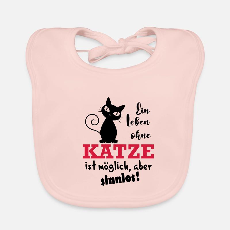 Leben ohne Katze Baby Bio-Lätzchen