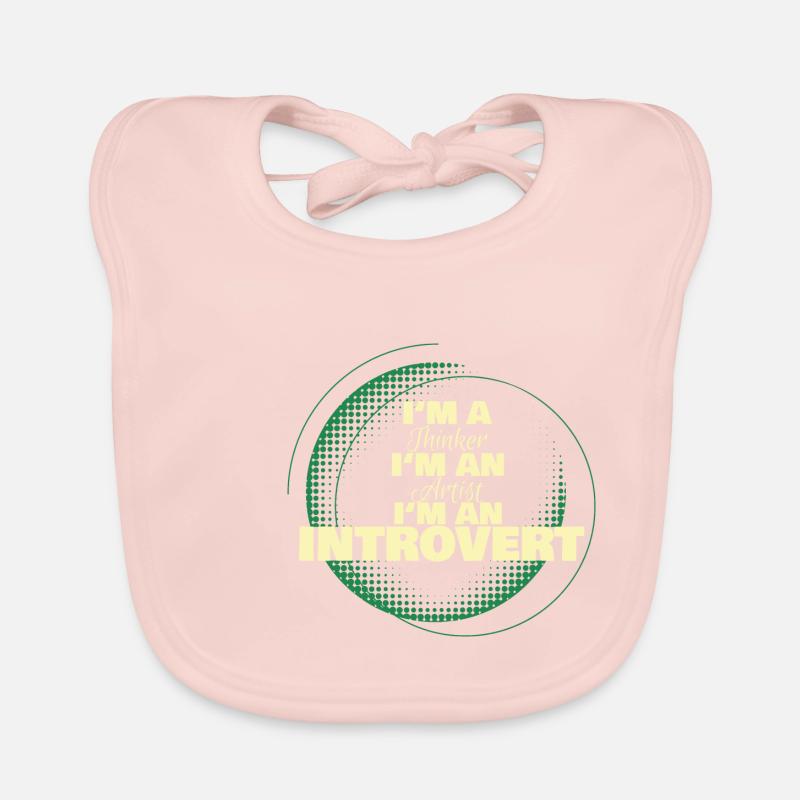 I'm an Introvert, Geschenk, Geschenkidee Baby Bio-Lätzchen