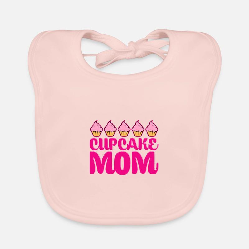 Cupcake Nut Baking Organic Baby Bibs