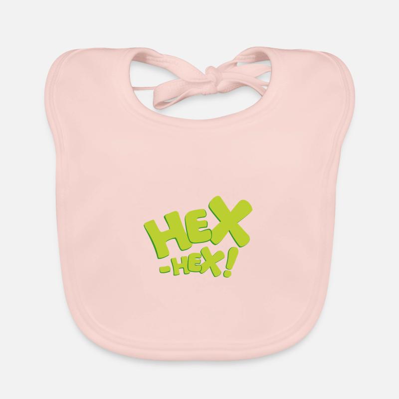 Bibi Blocksberg Hex-hex ! Vert typo Bavoir bio Bébé