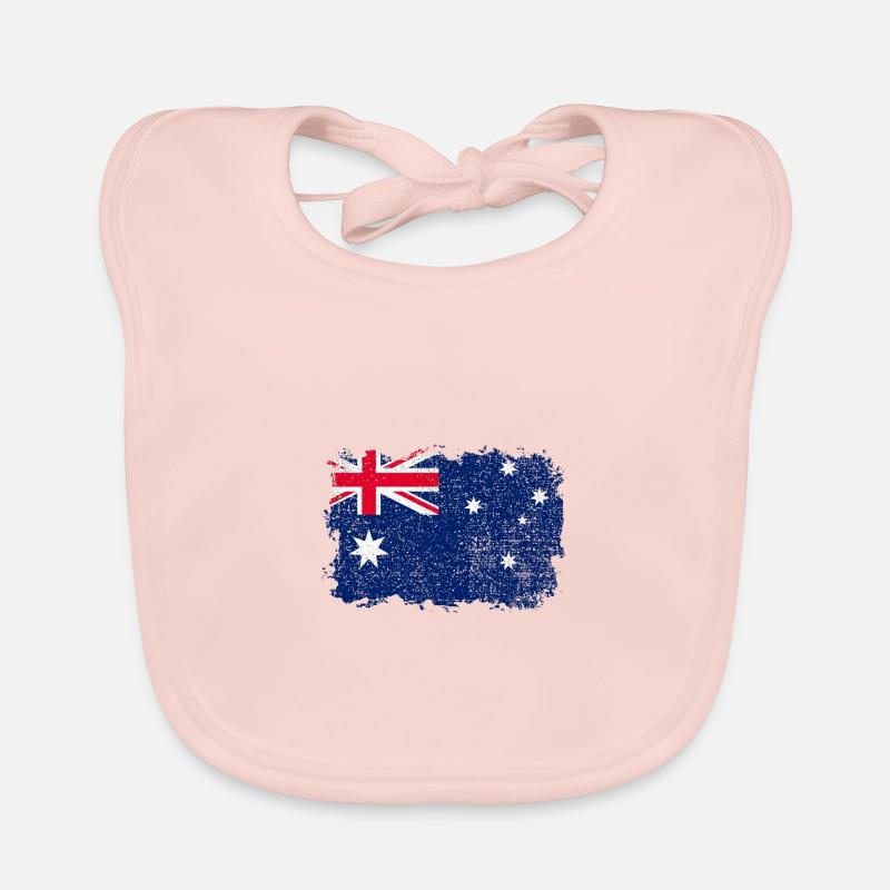 Australian Flag Organic Baby Bibs