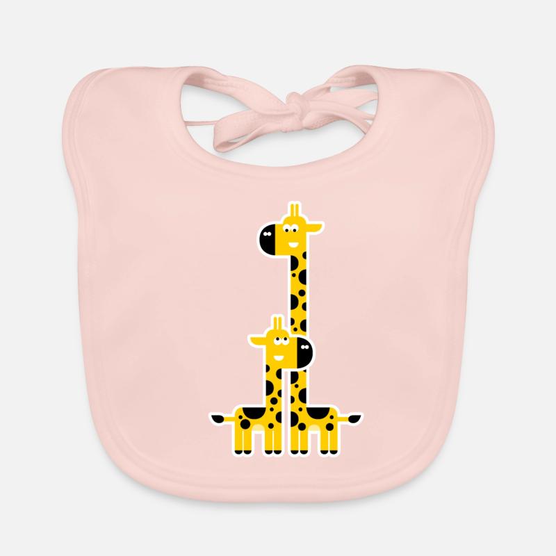 Giraffe und Giraffe Baby Bio-Lätzchen