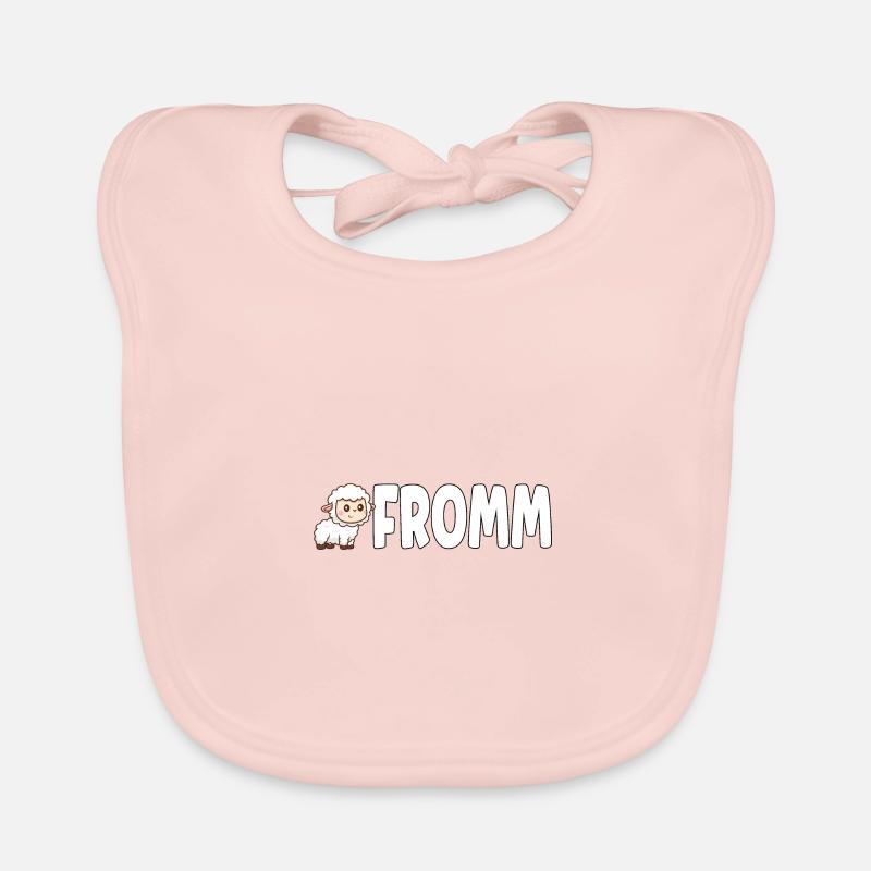 Lammfromm - Du bist unschuldig. IMMER! Baby Bio-Lätzchen