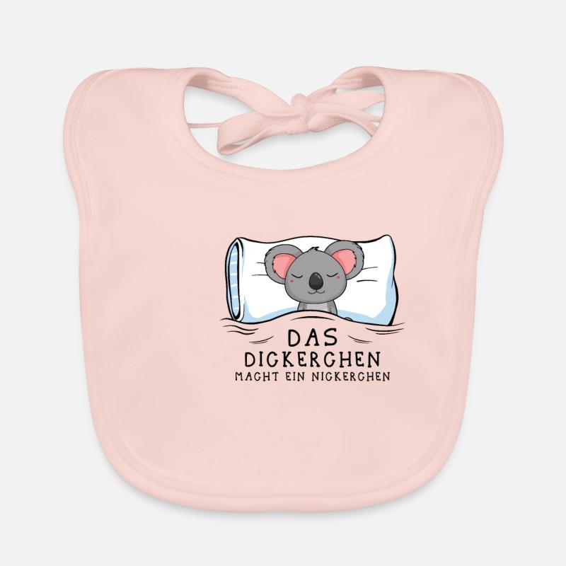 Dickerchen macht Nickerchen Koala Baby Bio-Lätzchen