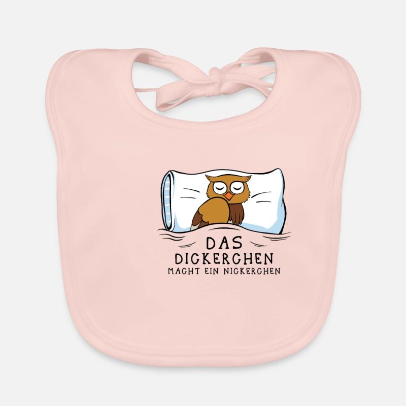 Dickerchen macht Nickerchen Eule Baby Bio-Lätzchen