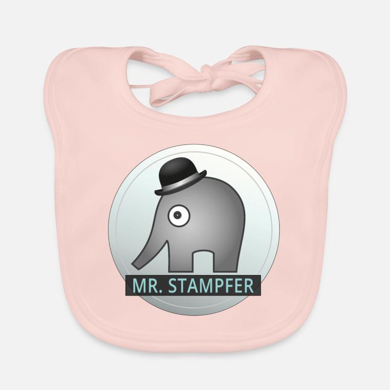 Mr. Stampfer Elefant Baby Bio-Lätzchen