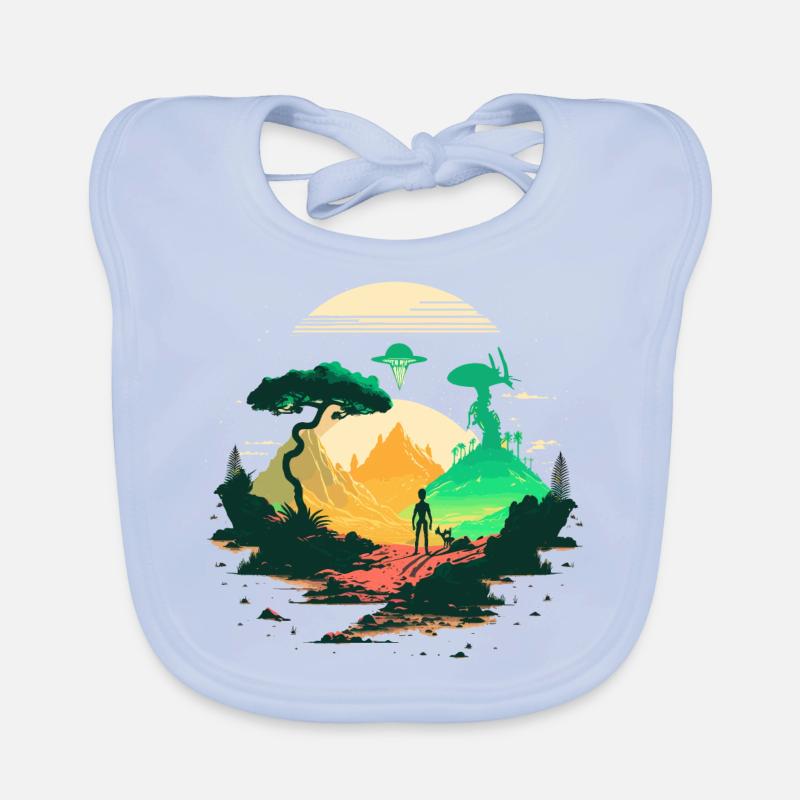 Monde étrange Bavoir bio Bébé