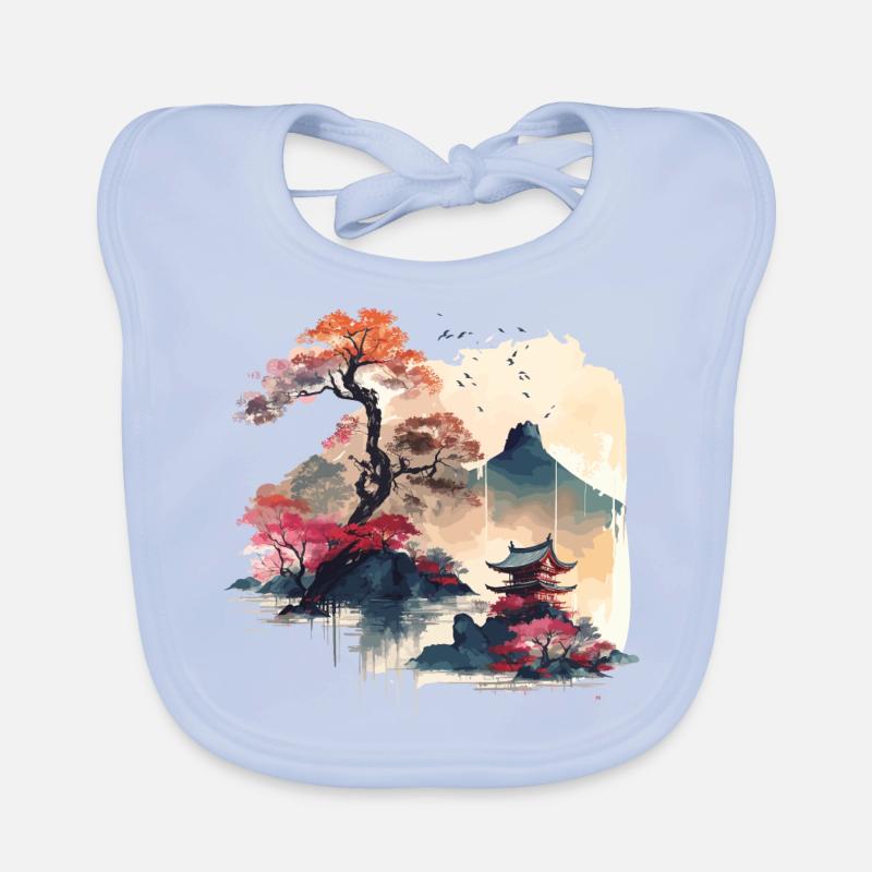 Art japonais Bavoir bio Bébé