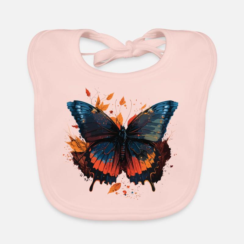 Spring Butterfly Organic Baby Bibs