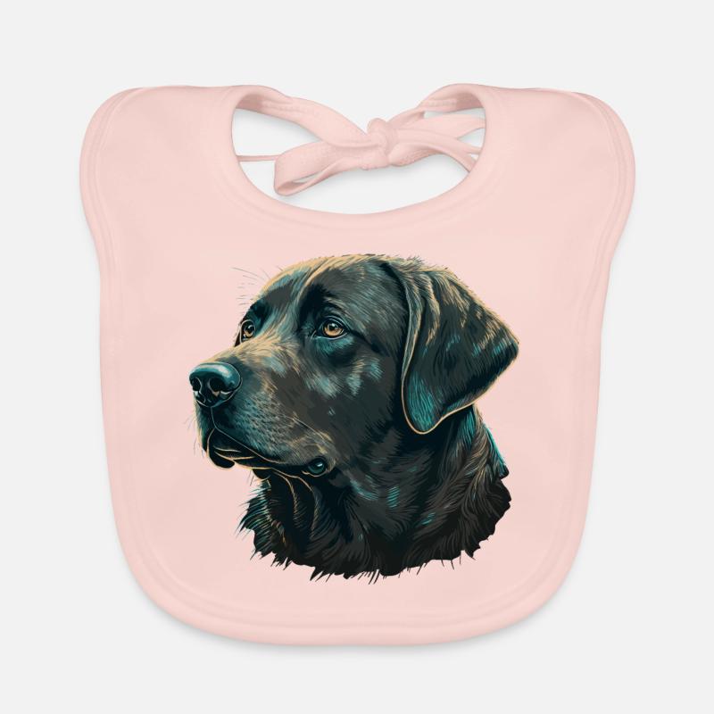 Gentle Labrador Retriever Organic Baby Bibs