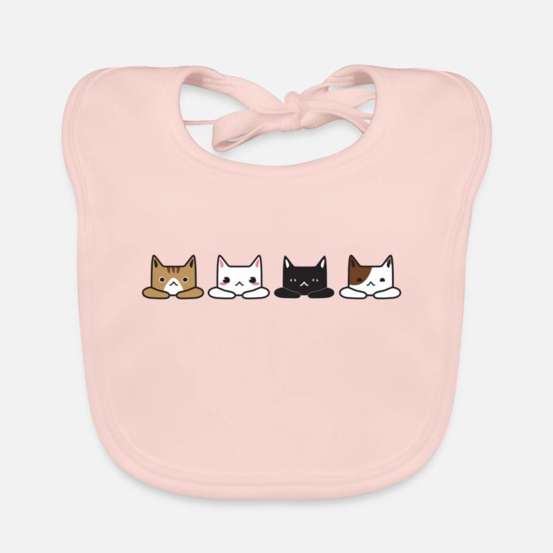 Les chats Bavoir bio Bébé