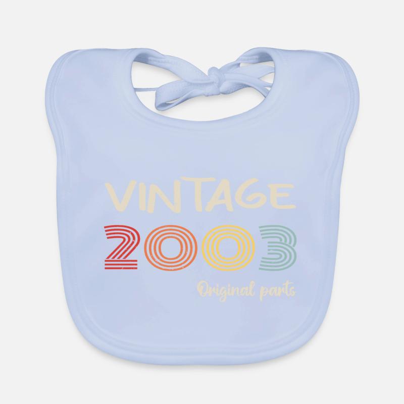 Original 2003 Vintage | Birthday present 2003 Organic Baby Bibs