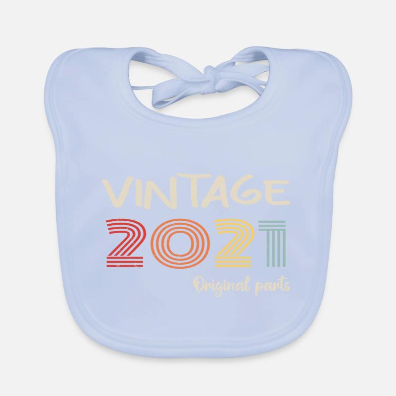 Original 2021 Vintage | Geburtstagsgeschenk 2021 Baby Bio-Lätzchen