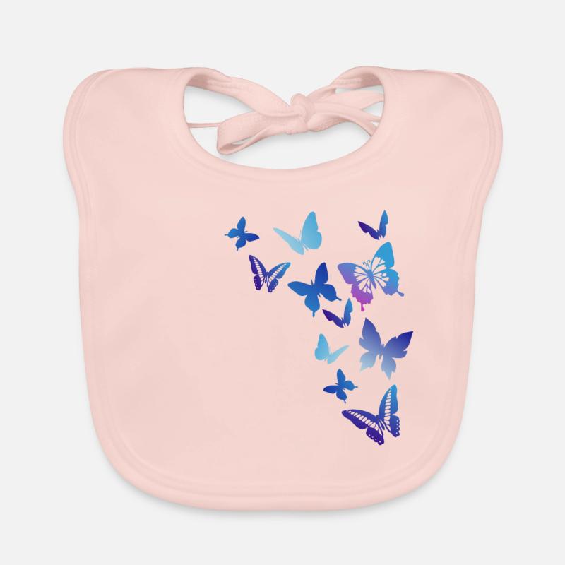 butterflies Organic Baby Bibs
