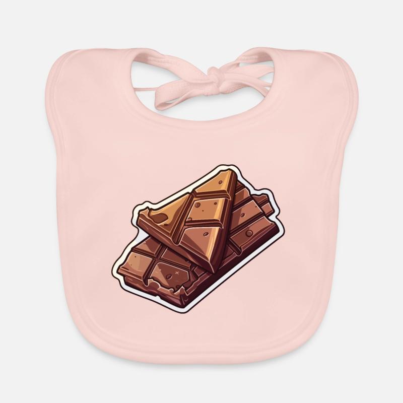 Chocolate Bar - Delicate Decadence Organic Baby Bibs
