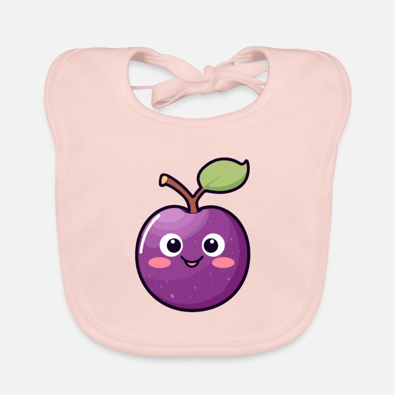 Prune Kawaii Prune Douce Bavoir bio Bébé