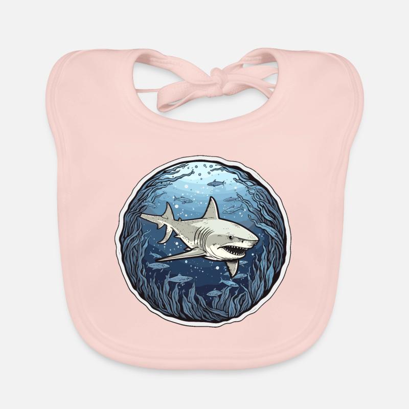 Shark Symphony Organic Baby Bibs