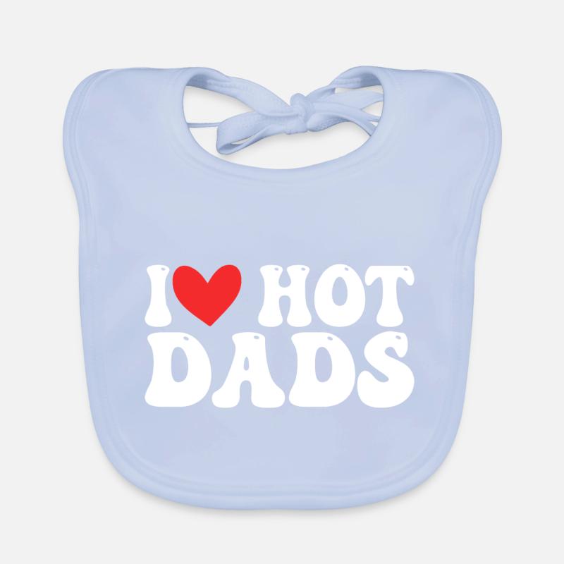 Heiße Papas Liebe Baby Bio-Lätzchen