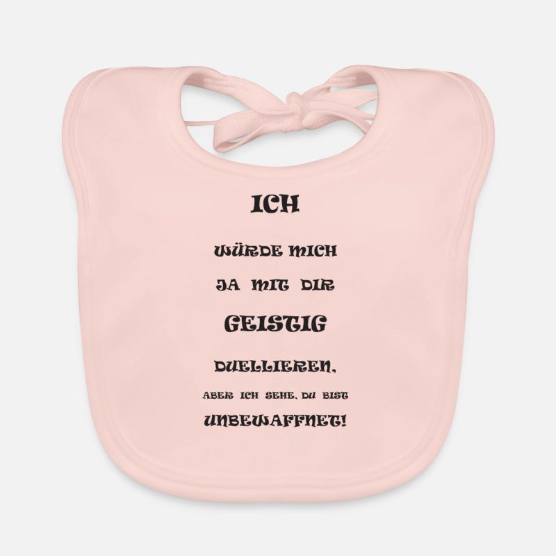 Lustiger Spruch - Baby Bio-Lätzchen - Rose