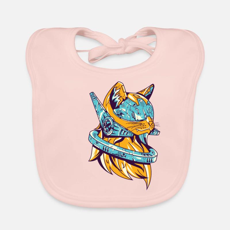 Cyborg Katze Baby Bio-Lätzchen