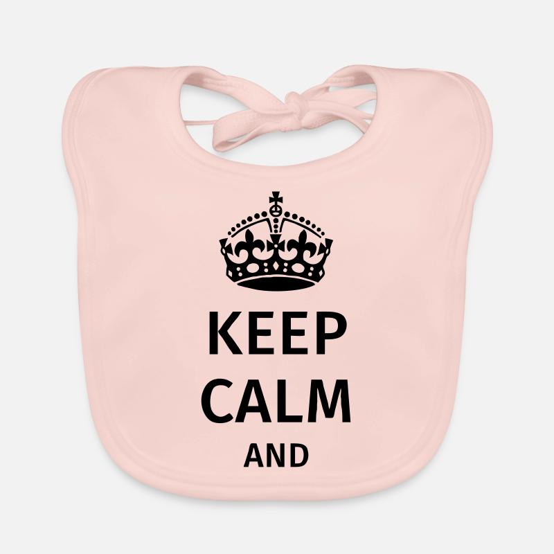 Keep Calm Organic Baby Bibs