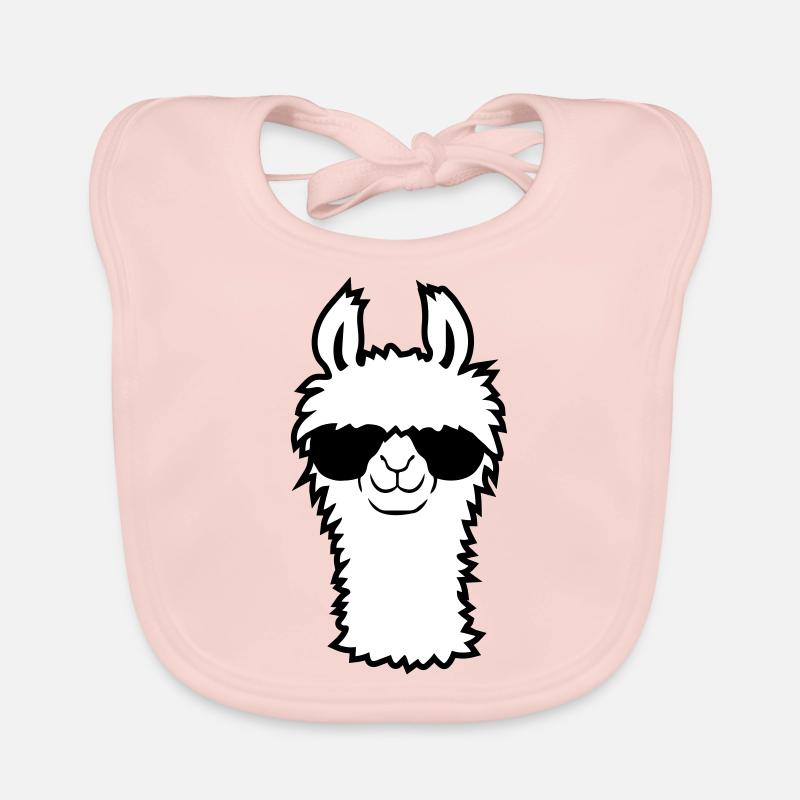 Lama moelleux cool Bavoir bio Bébé