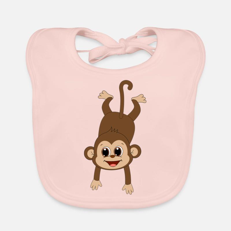 Drôle de singe Bavoir bio Bébé