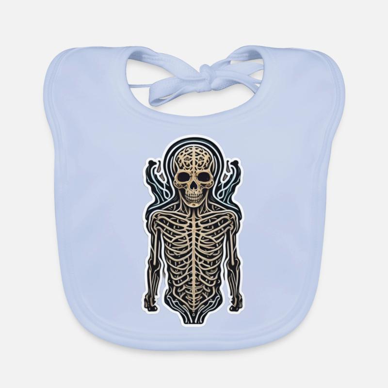 Skeleton Organic Baby Bibs