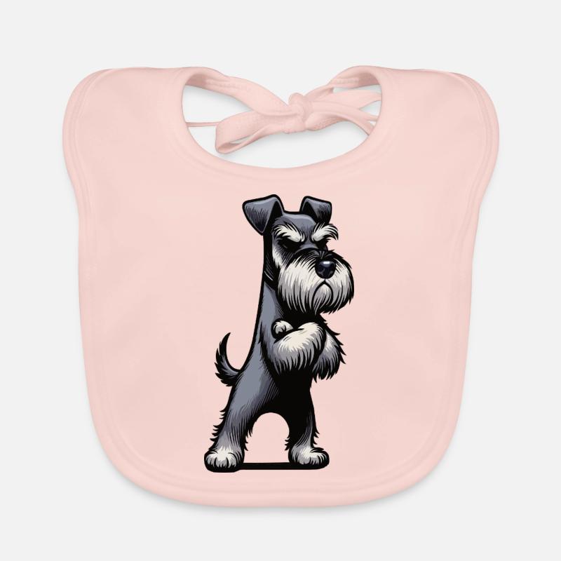Schnauzer Schnauzer géant Propriétaire du Schnauzer Bavoir bio Bébé