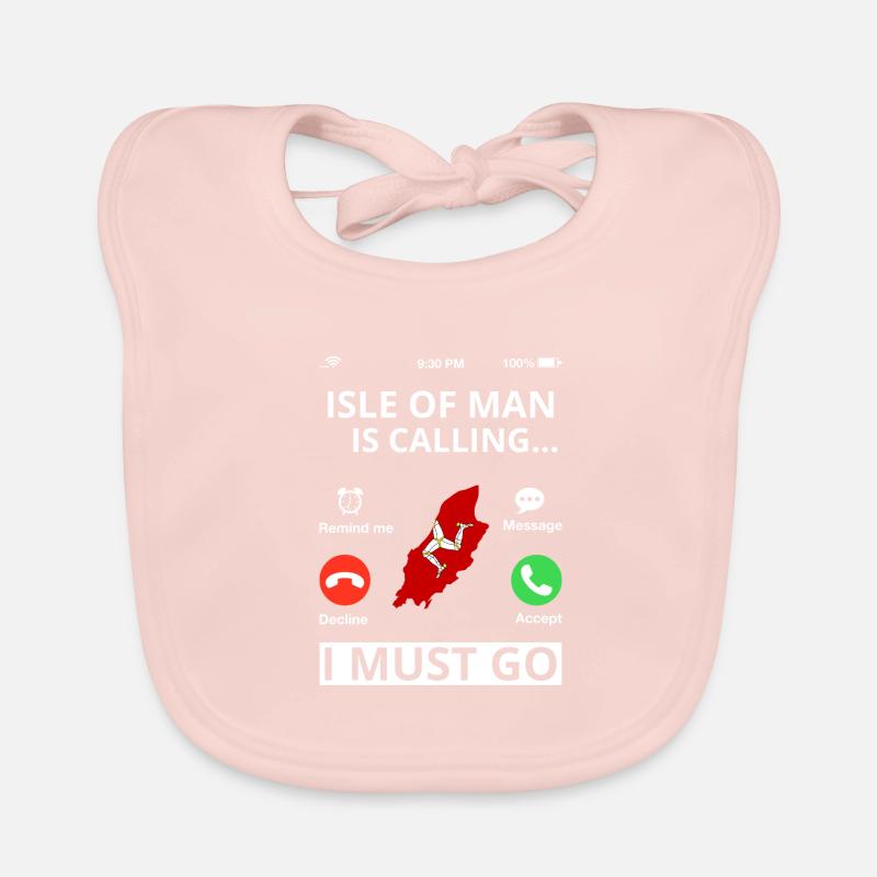 Drapeau de l’île de Man Triskele Drapeau de l’île de Man Bavoir bio Bébé