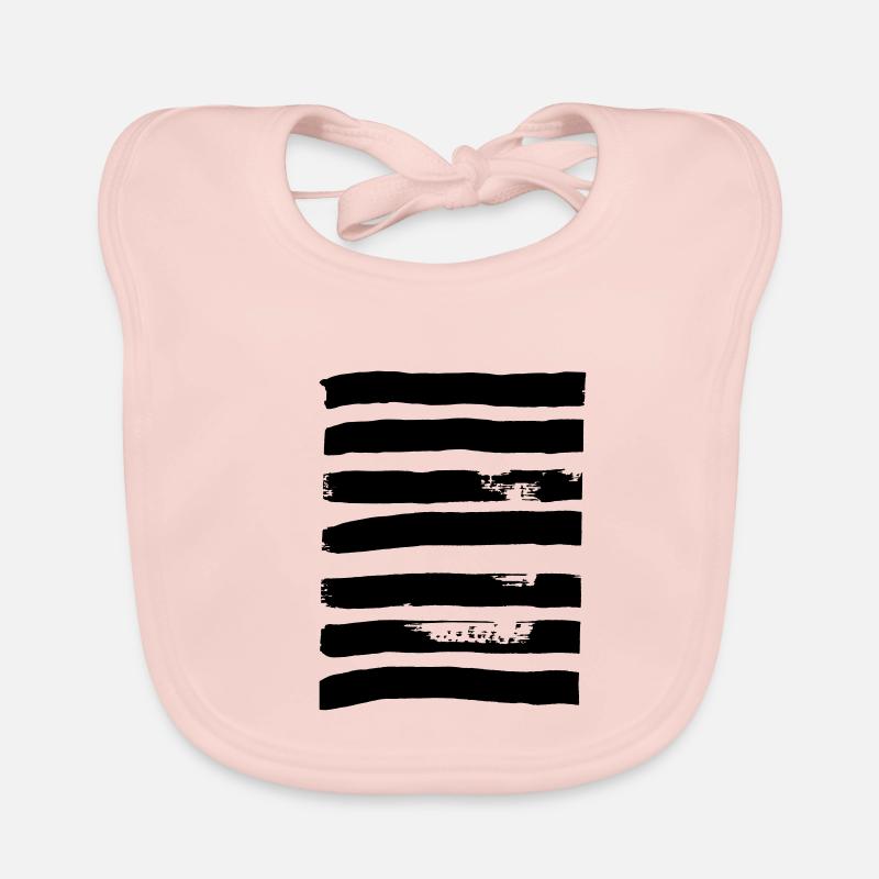 Linien dick Baby Bio-Lätzchen